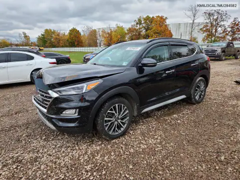 KM8J3CAL7MU284582 — 2021 Hyundai Tucson, Передняя часть, фото до ремонта