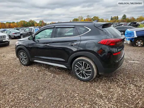 KM8J3CAL7MU284582 — 2021 Hyundai Tucson, фото 2 с аукциона Copart, Передняя часть