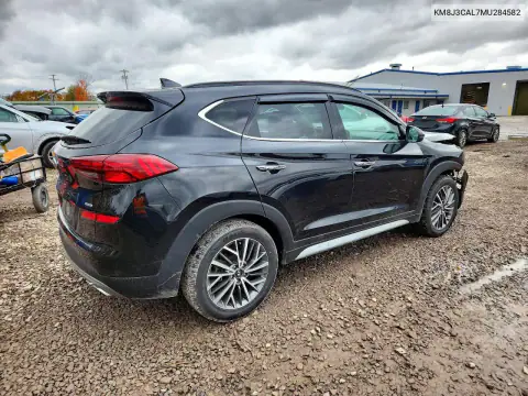 KM8J3CAL7MU284582 — 2021 Hyundai Tucson, фото 3 с аукциона Copart, Передняя часть