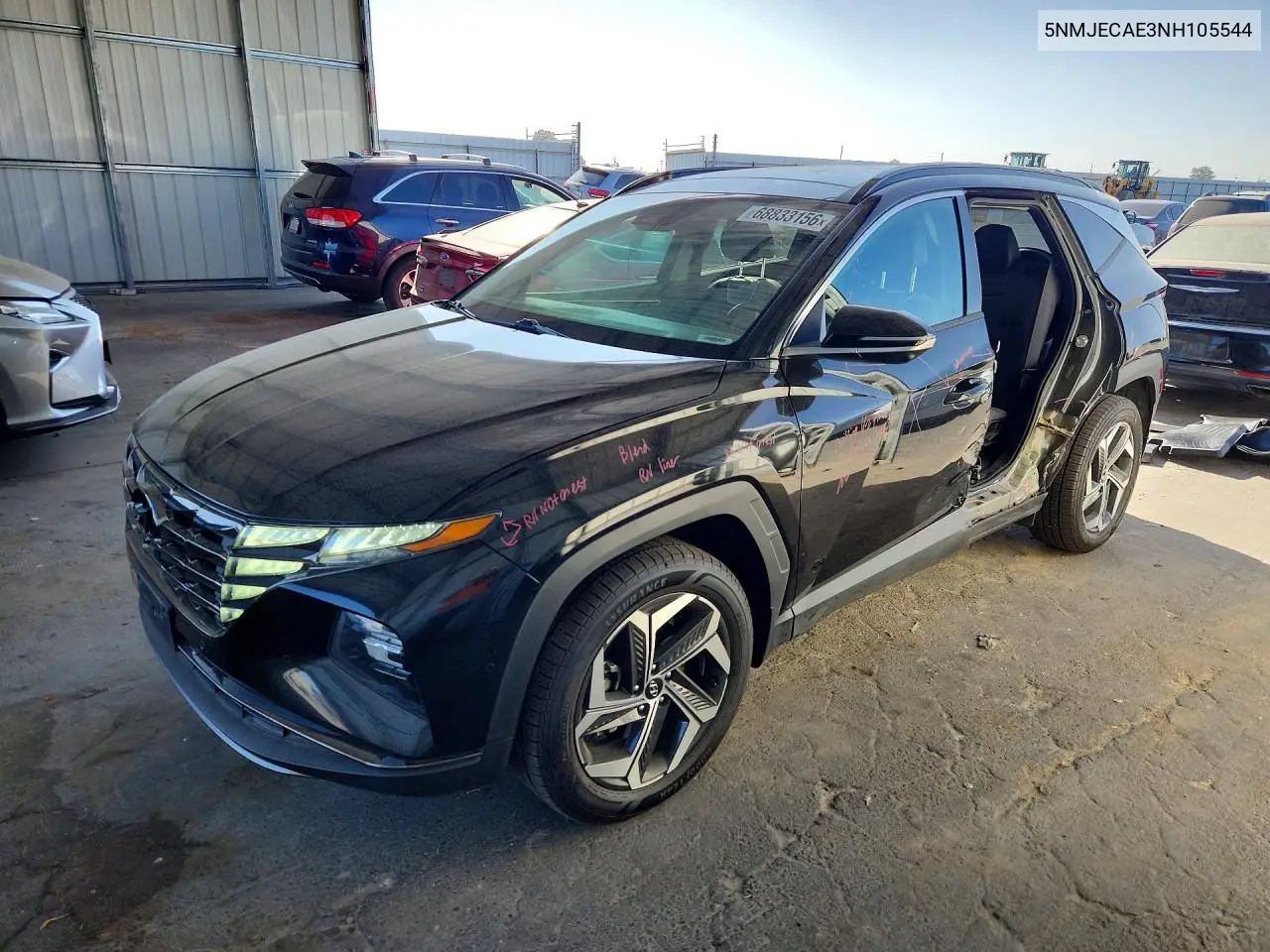2022 Hyundai Tucson Limited VIN 5NMJECAE3NH105544 фото 1