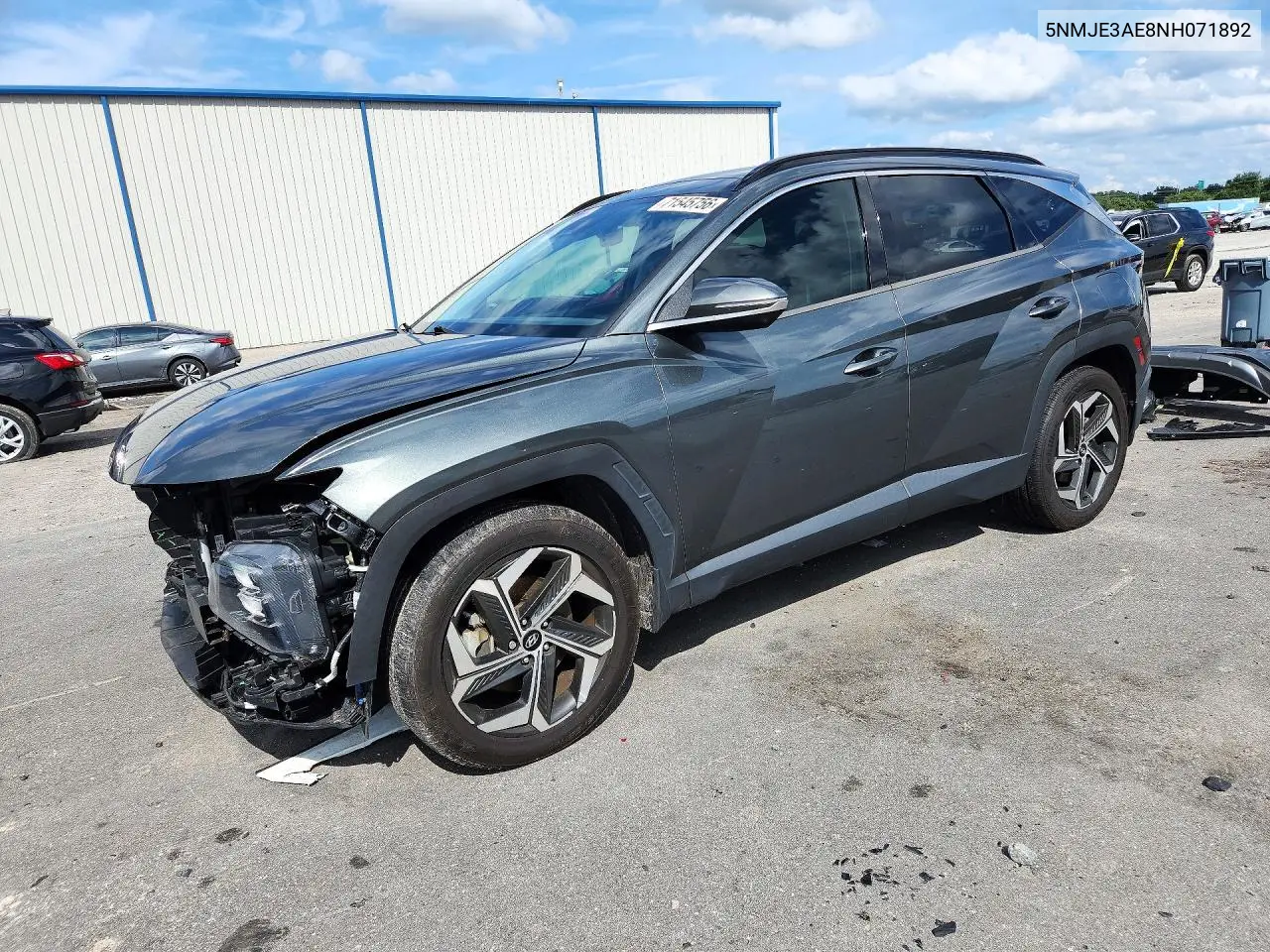 2022 Hyundai Tucson Limited VIN 5NMJE3AE8NH071892 фото 1