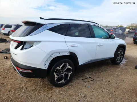 KM8JECA17NU038254 — 2022 Hyundai Tucson, фото 3 с аукциона Copart, Задняя часть