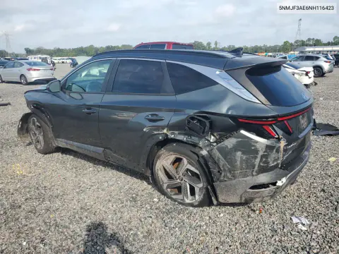 2022 Hyundai Tucson Sel VIN 5NMJF3AE6NH116423 фото 2
