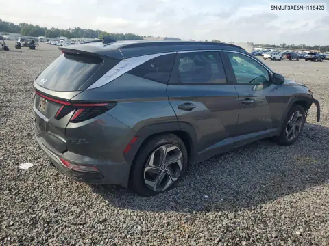 2022 Hyundai Tucson Sel VIN 5NMJF3AE6NH116423 фото 3
