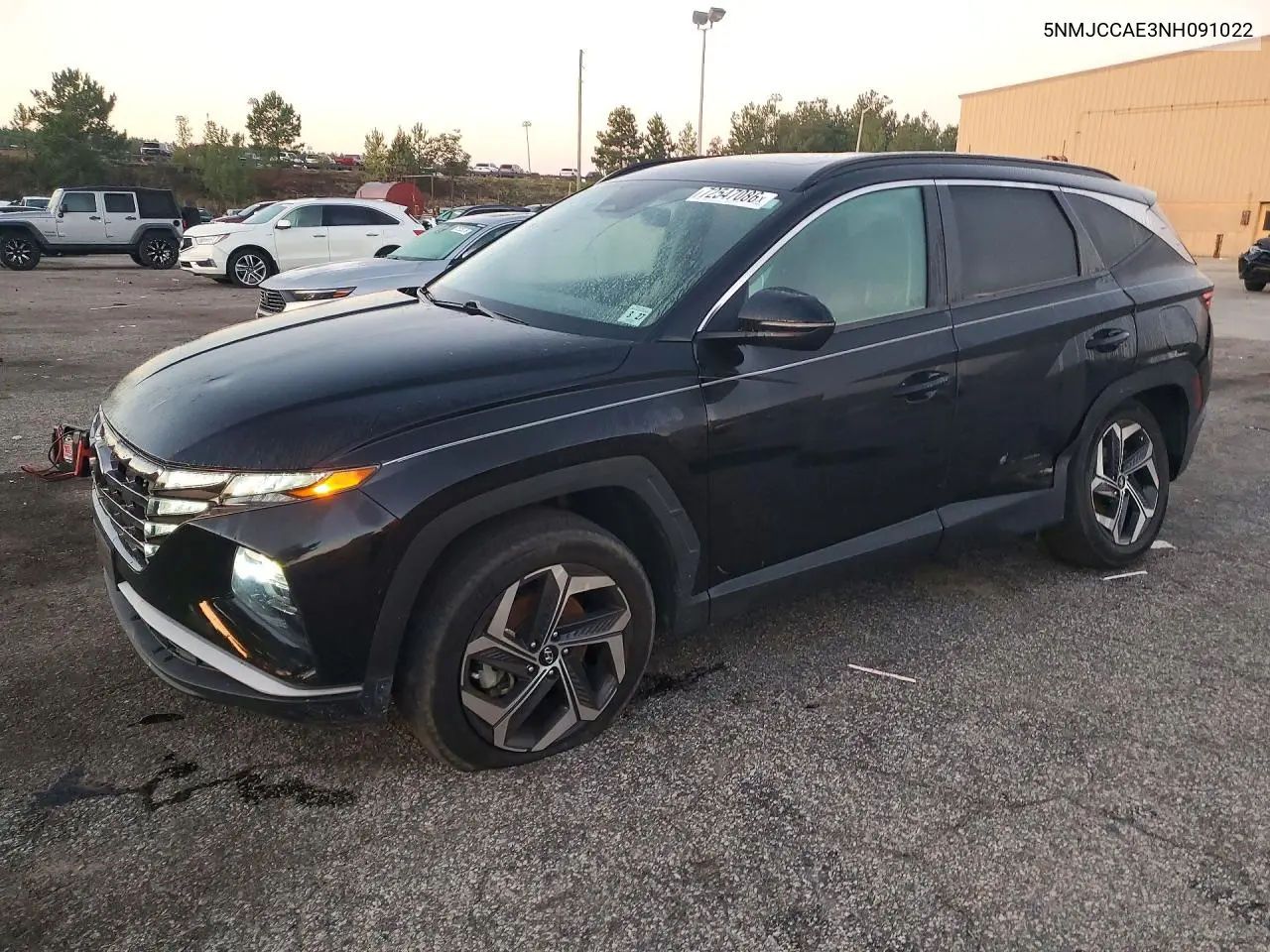 2022 Hyundai Tucson Sel VIN 5NMJCCAE3NH091022 фото 1