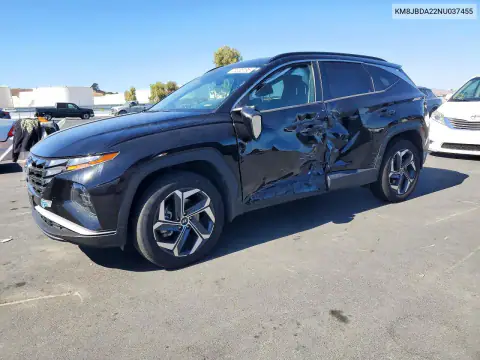 KM8JBDA22NU037455 — 2022 Hyundai Tucson, Сторона, фото до ремонта