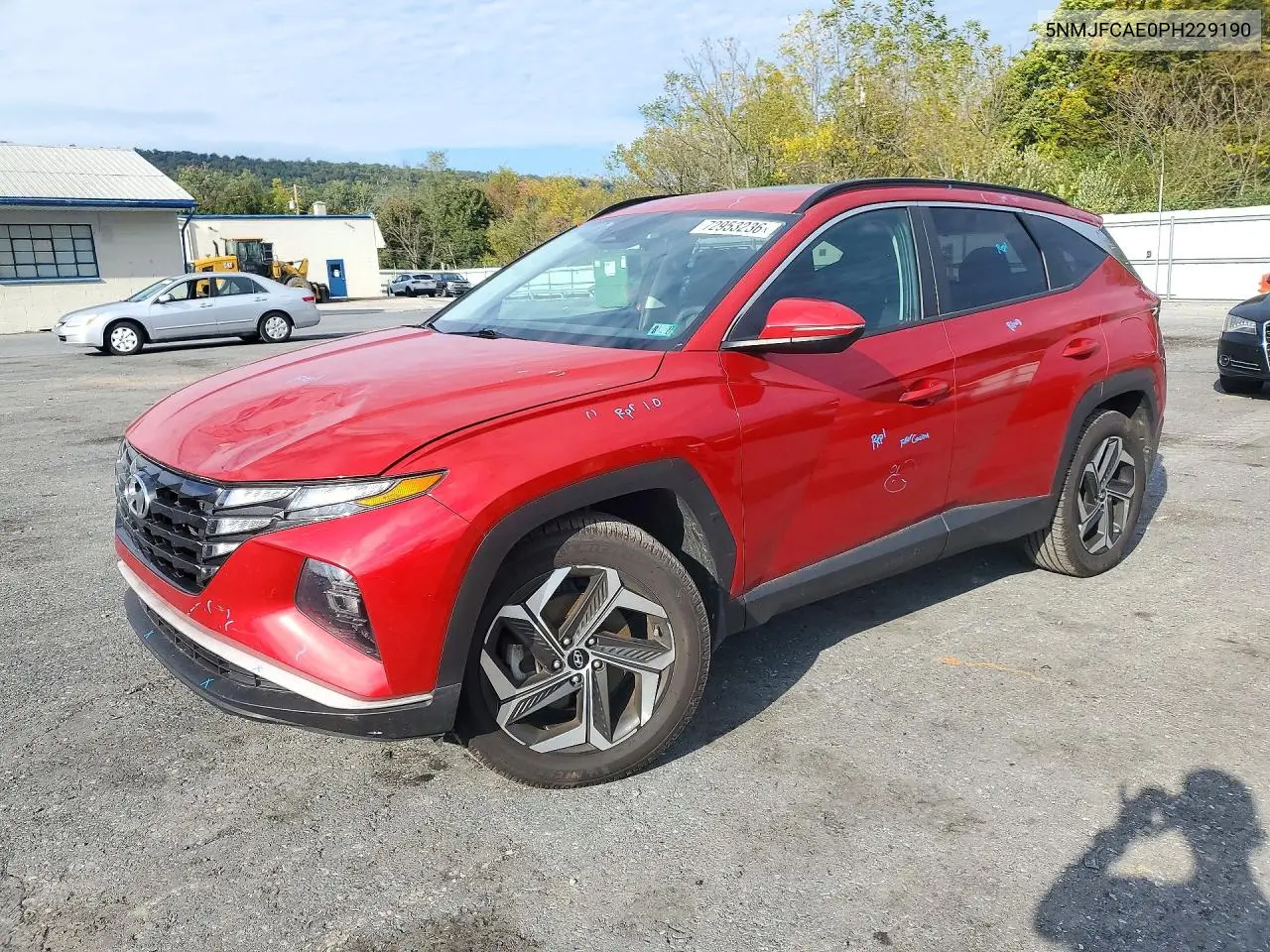 5NMJFCAE0PH229190 Hyundai Tucson 2023 — повреждение Передняя часть, фото до ремонта