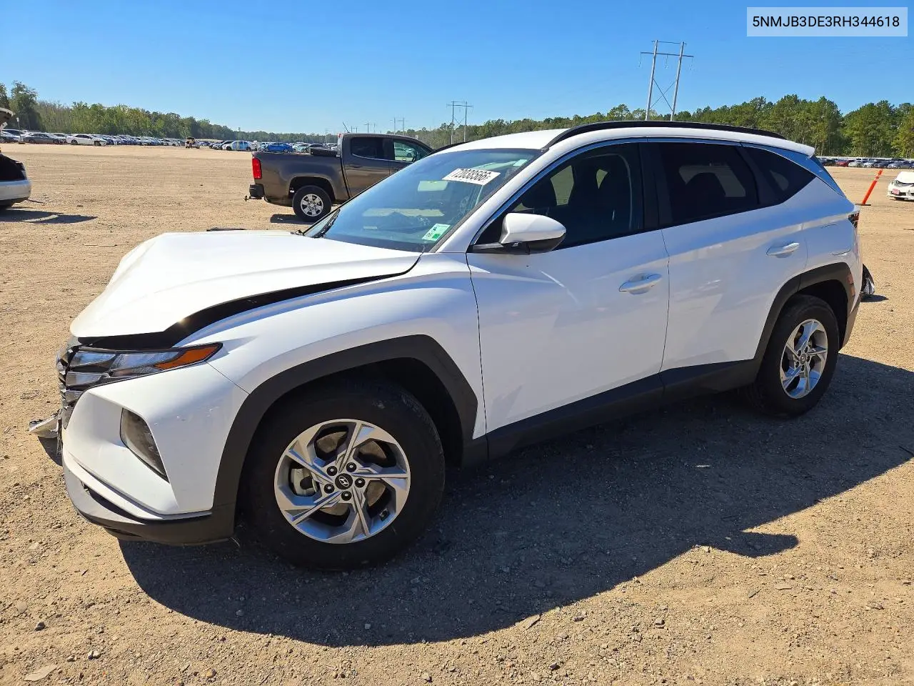 2024 Hyundai Tucson Sel VIN 5NMJB3DE3RH344618 фото 1