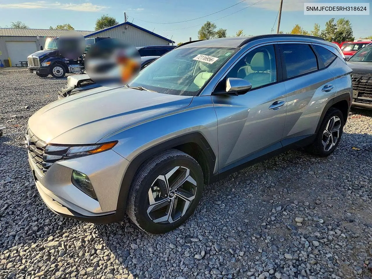 2024 Hyundai Tucson Sel VIN 5NMJFCDE5RH318624 фото 1