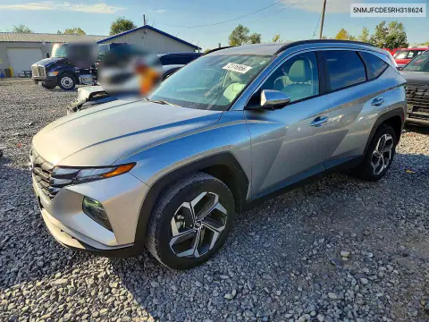 5NMJFCDE5RH318624 — 2024 Hyundai Tucson, Задняя часть, фото до ремонта