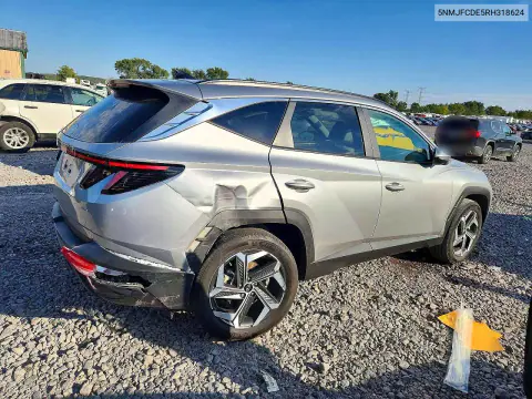 2024 Hyundai Tucson Sel VIN 5NMJFCDE5RH318624 фото 3