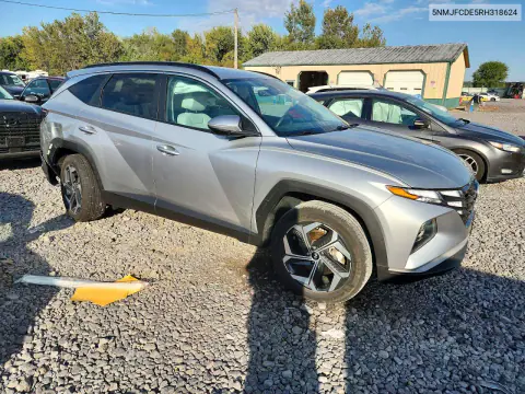 2024 Hyundai Tucson Sel VIN 5NMJFCDE5RH318624 фото 4