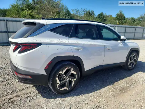 2024 Hyundai Tucson Sel VIN 5NMJB3DE7RH423239 фото 3
