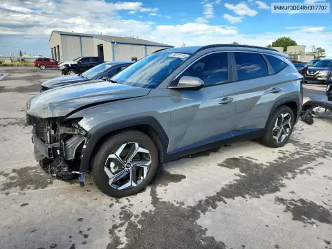5NMJF3DE4RH317707 — 2024 Hyundai Tucson, Передняя часть, фото до ремонта