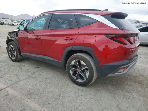 2025 Hyundai Tucson Sel VIN 5NMJBCDE0SH535905 фото 2