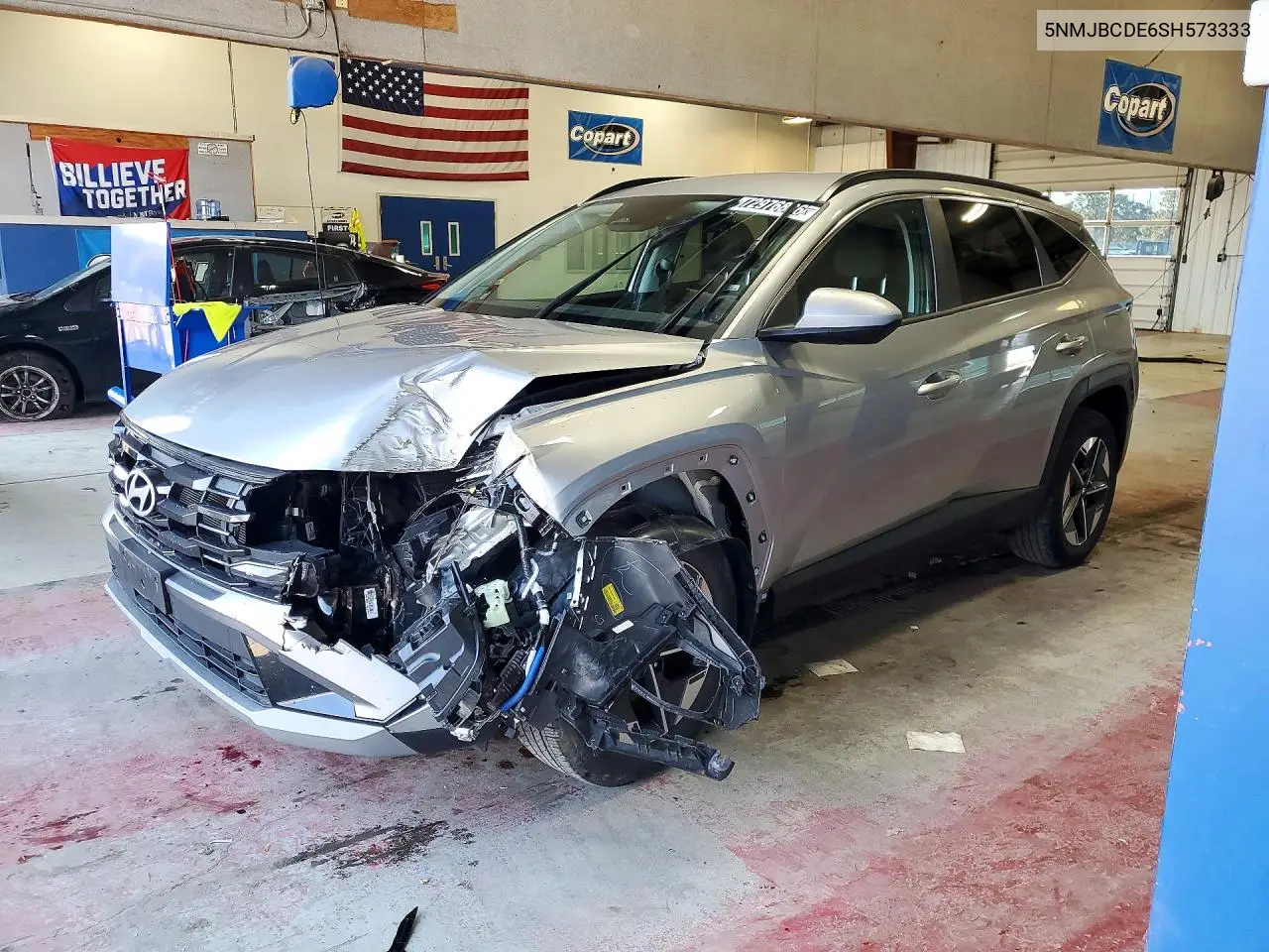 5NMJBCDE6SH573333 Hyundai Tucson 2025 — повреждение Передняя часть, фото до ремонта