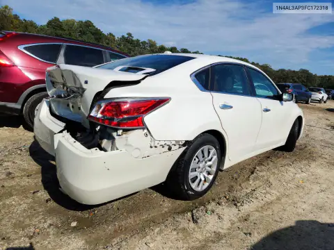 1N4AL3AP3FC172318 — 2015 Hyundai, фото 3 с аукциона Copart, Задняя часть
