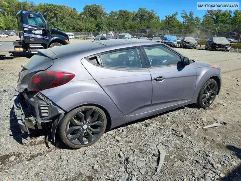2012 Hyundai Veloster Base VIN KMHTC6ADXCU084488 фото 3