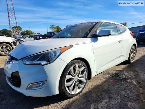 KMHTC6AD2CU045751 — 2012 Hyundai Veloster, Передняя часть, фото до ремонта