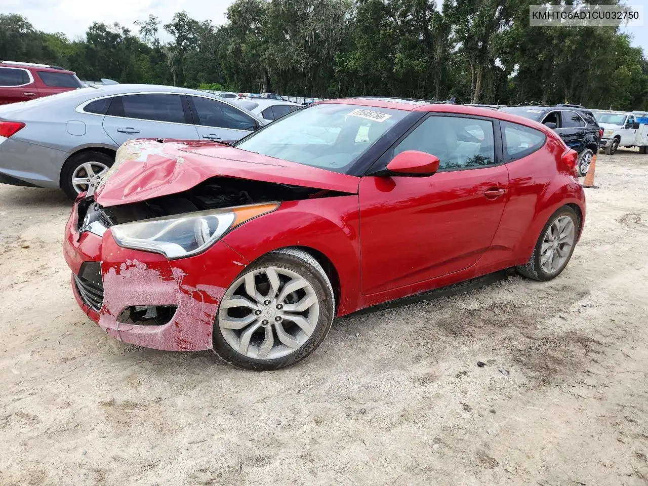 2012 Hyundai Veloster Base VIN KMHTC6AD1CU032750 фото 1