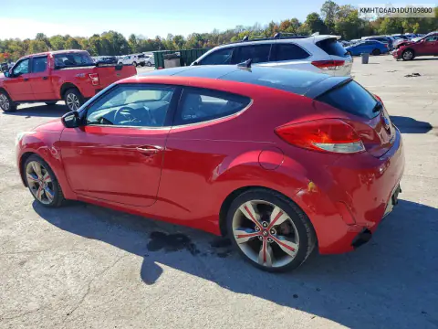 2013 Hyundai Veloster Base VIN KMHTC6AD1DU109800 фото 2