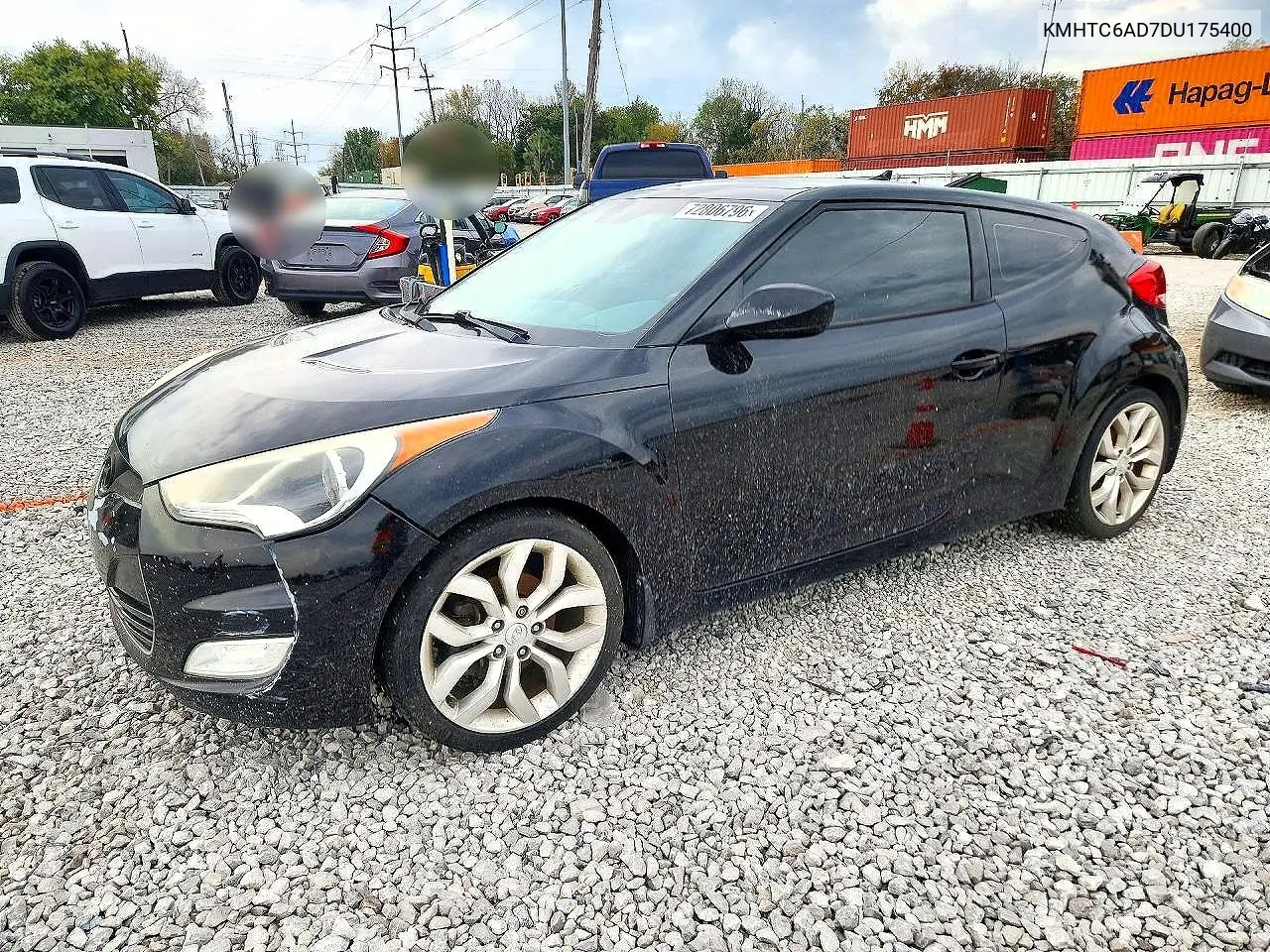 KMHTC6AD7DU175400 Hyundai Veloster 2013 — повреждение Передняя часть, фото до ремонта