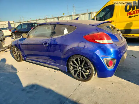 2014 Hyundai Veloster Turbo VIN KMHTC6AE5EU201308 фото 2