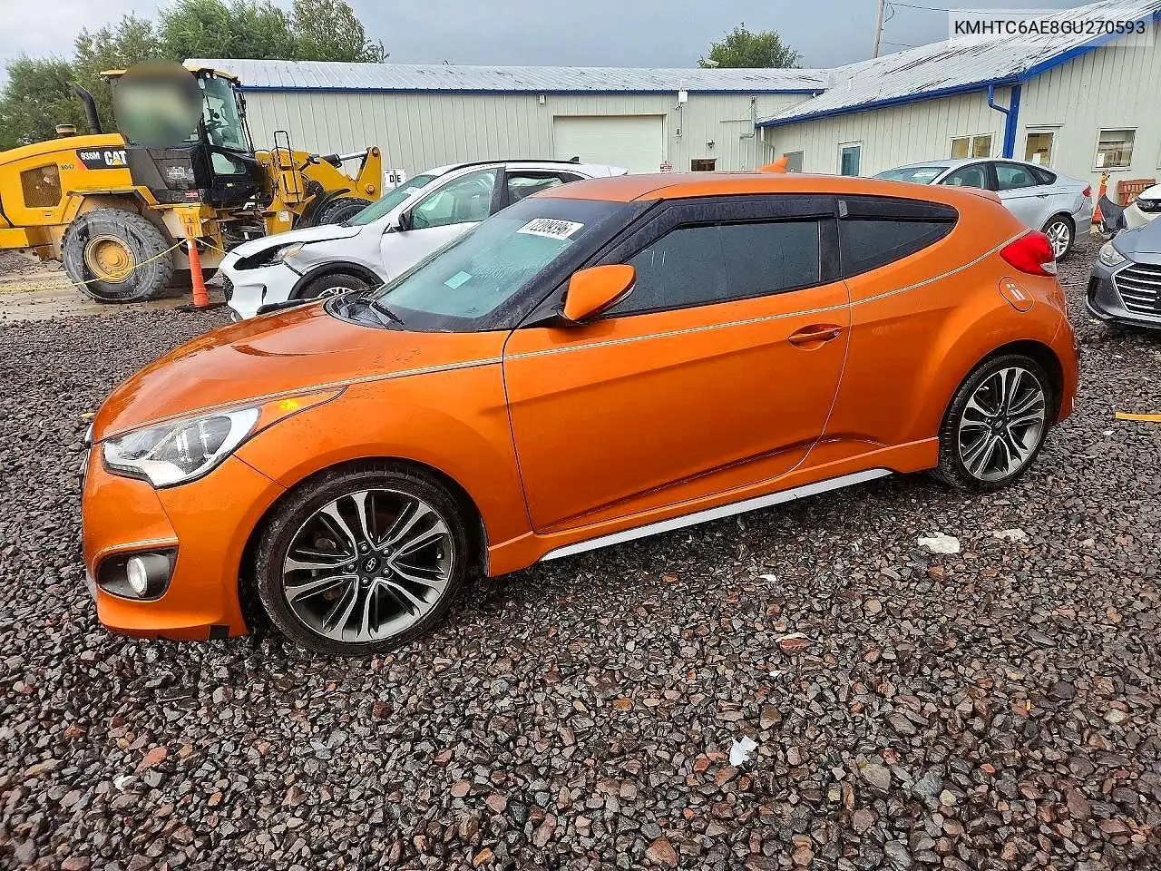 2016 Hyundai Veloster Turbo VIN KMHTC6AE8GU270593 фото 1