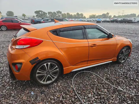 2016 Hyundai Veloster Turbo VIN KMHTC6AE8GU270593 фото 3