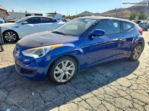 KMHTC6AD2GU275263 — 2016 Hyundai Veloster, Мелкие вмятины и царапины, фото до ремонта