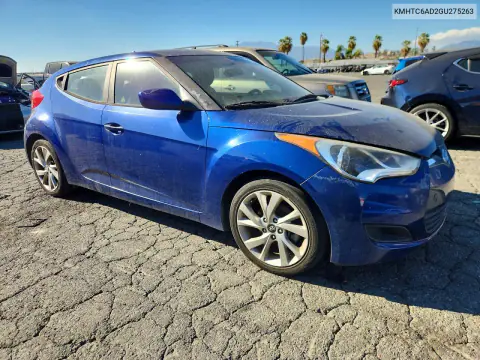 2016 Hyundai Veloster Base VIN KMHTC6AD2GU275263 фото 4