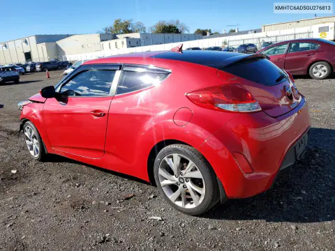 2016 Hyundai Veloster Base VIN KMHTC6AD5GU276813 фото 2