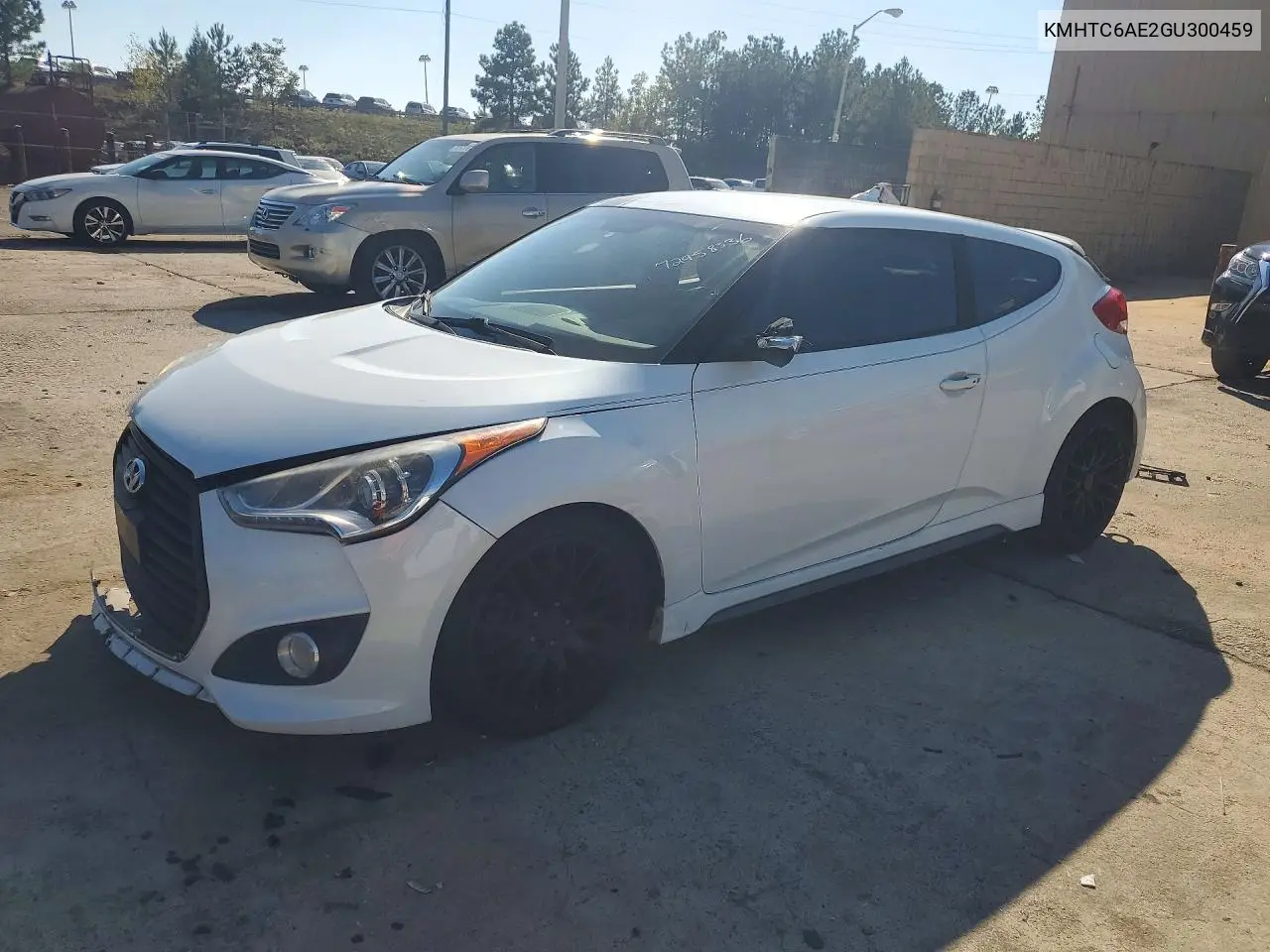 KMHTC6AE2GU300459 Hyundai Veloster 2016 — повреждение Задняя часть, фото до ремонта