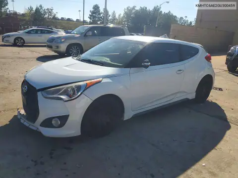KMHTC6AE2GU300459 — 2016 Hyundai Veloster, Задняя часть, фото до ремонта