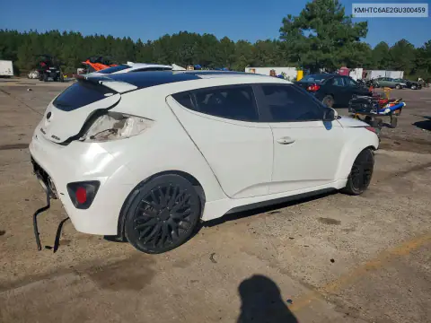 KMHTC6AE2GU300459 — 2016 Hyundai Veloster, фото 3 с аукциона Copart, Задняя часть