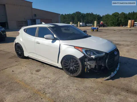 KMHTC6AE2GU300459 — 2016 Hyundai Veloster, фото 4 с аукциона Copart, Задняя часть
