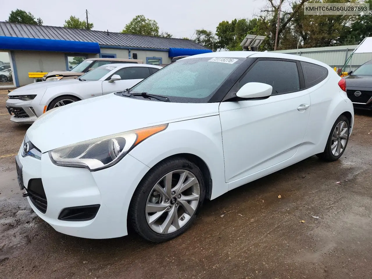 KMHTC6AD6GU287593 Hyundai Veloster 2016 — повреждение Подтопление, фото до ремонта