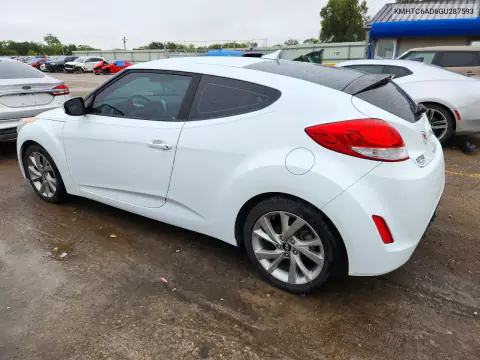KMHTC6AD6GU287593 — 2016 Hyundai Veloster, фото 2 с аукциона Copart, Подтопление