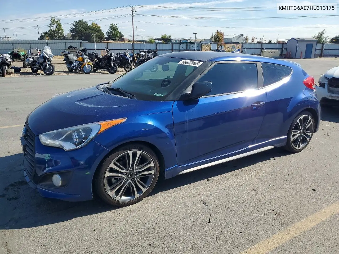 KMHTC6AE7HU313175 Hyundai Veloster 2017 — повреждение Передняя часть, фото до ремонта