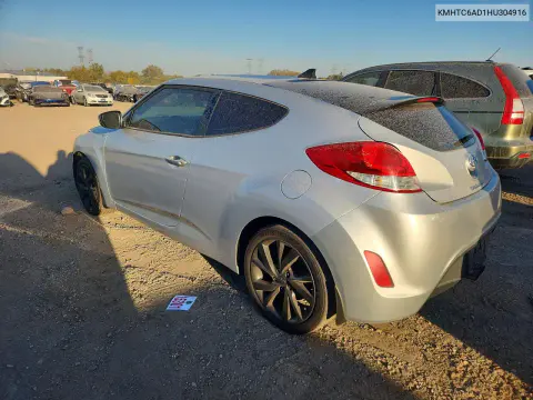 2017 Hyundai Veloster Base VIN KMHTC6AD1HU304916 фото 2