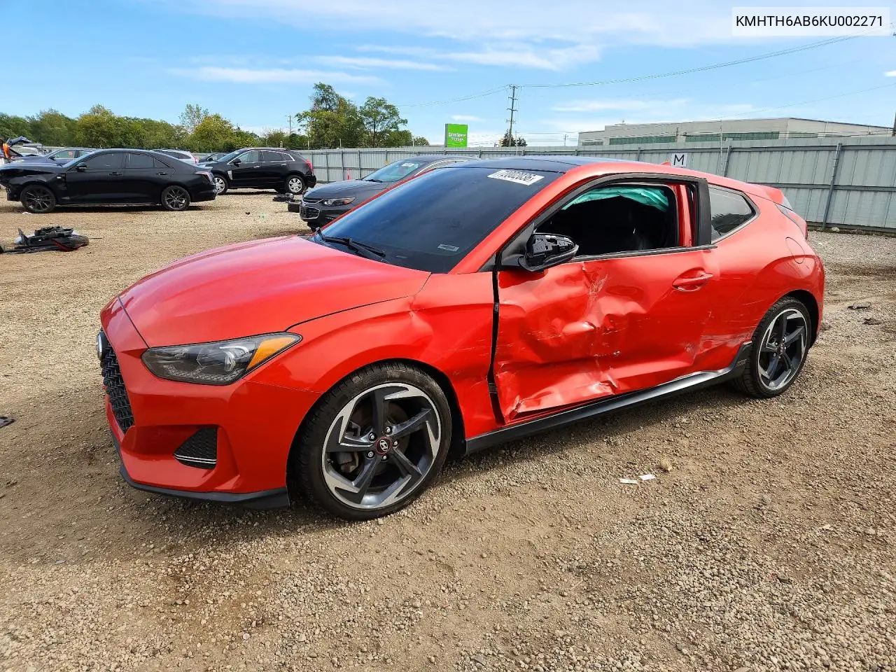 2019 Hyundai Veloster Turbo 1.6T VIN KMHTH6AB6KU002271 фото 1
