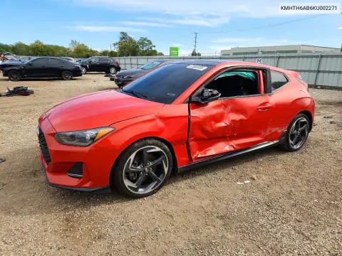 KMHTH6AB6KU002271 — 2019 Hyundai Veloster, Сторона, фото до ремонта