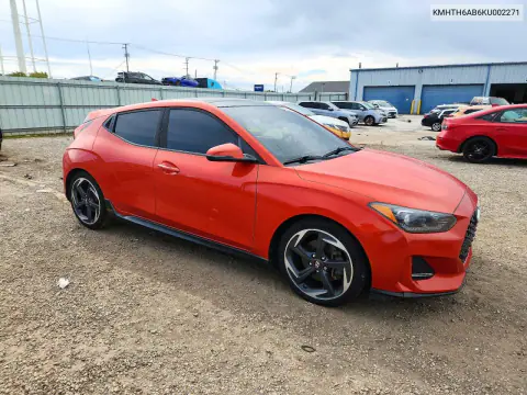 2019 Hyundai Veloster Turbo 1.6T VIN KMHTH6AB6KU002271 фото 4
