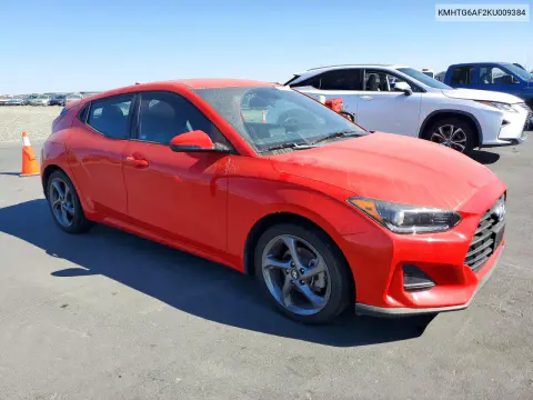 2019 Hyundai Veloster 2.0L VIN KMHTG6AF2KU009384 фото 4