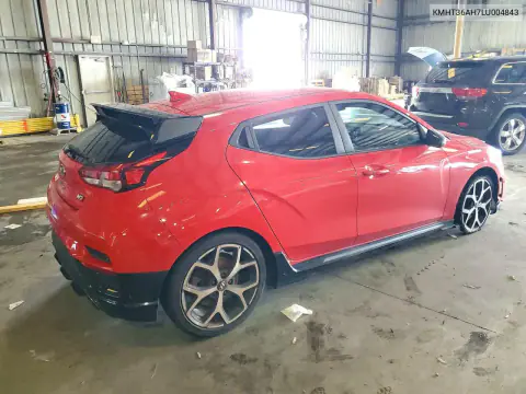 2020 Hyundai Veloster N Base VIN KMHT36AH7LU004843 фото 3