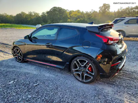 2022 Hyundai Veloster N Base VIN KMHT36AH0NU012611 фото 2