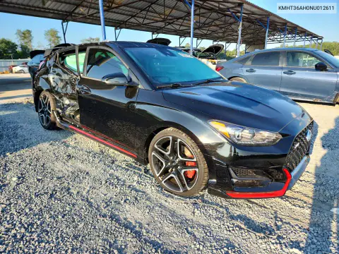 2022 Hyundai Veloster N Base VIN KMHT36AH0NU012611 фото 4