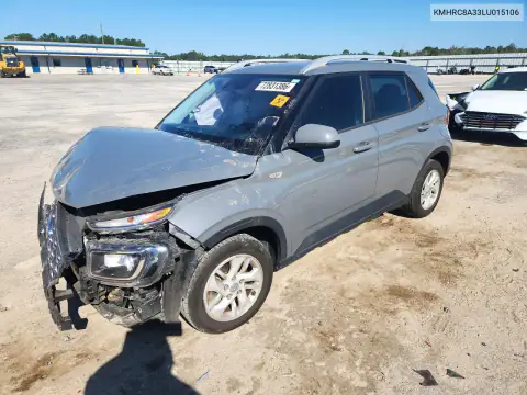 KMHRC8A33LU015106 — 2020 Hyundai Venue, Передняя часть, фото до ремонта