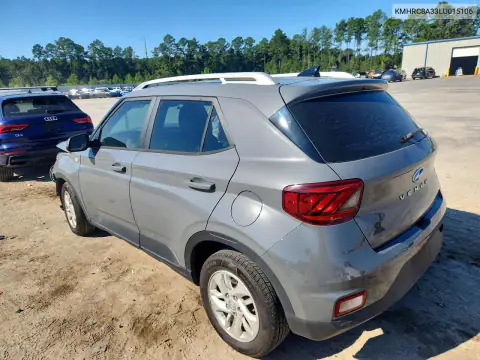 KMHRC8A33LU015106 — 2020 Hyundai Venue, фото 2 с аукциона Copart, Передняя часть