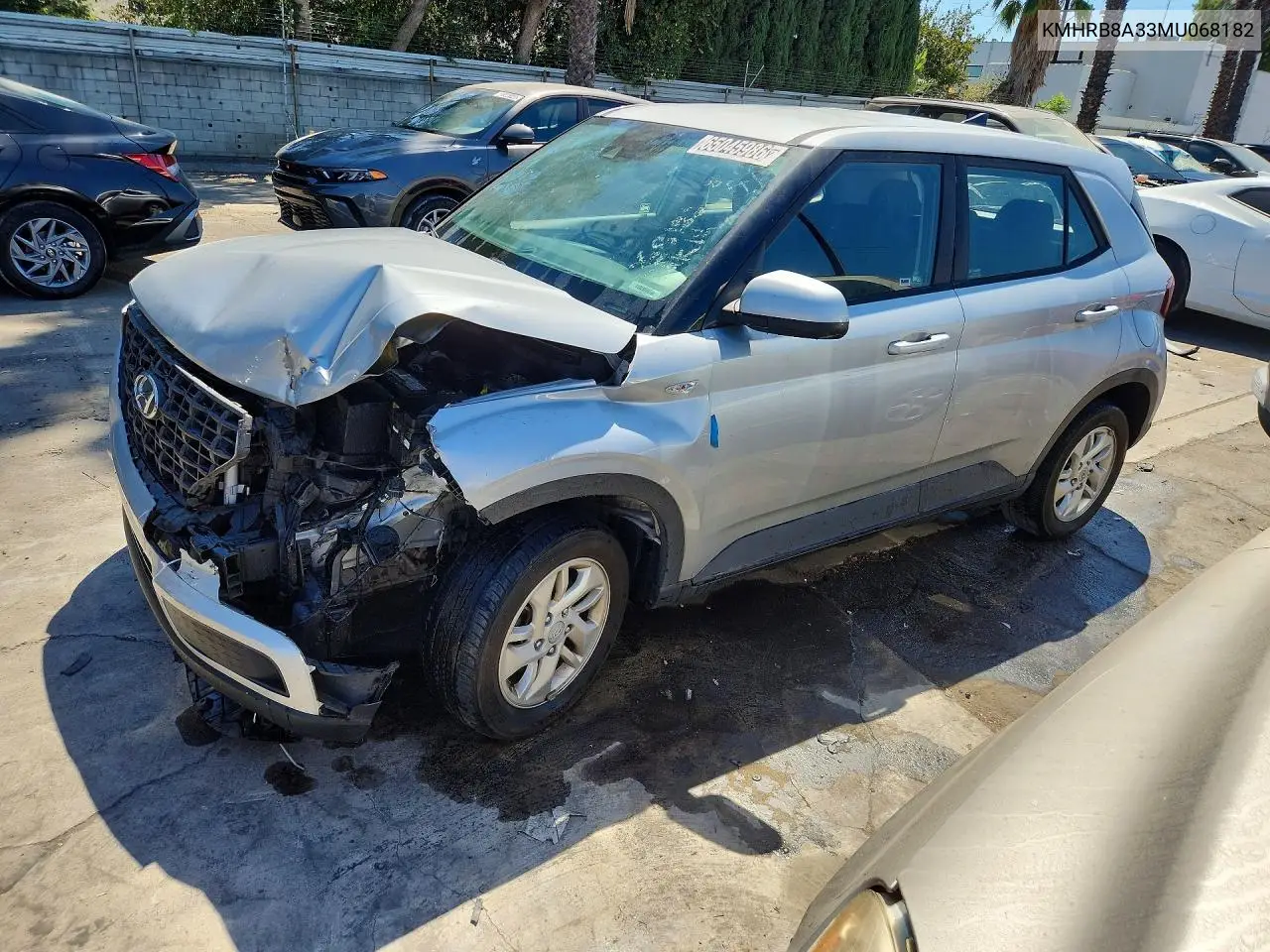 KMHRB8A33MU068182 Hyundai Venue 2021 — повреждение Передняя часть, фото до ремонта